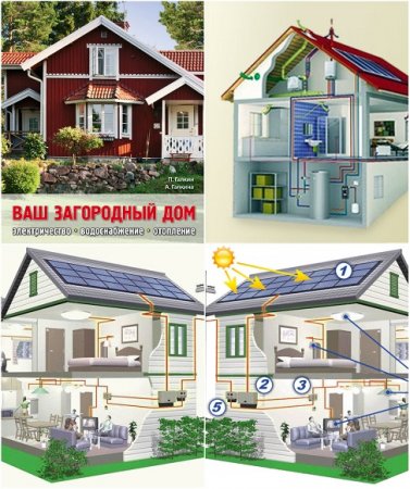 Обложка к Электричество, водоснабжение, отопление в загородном доме